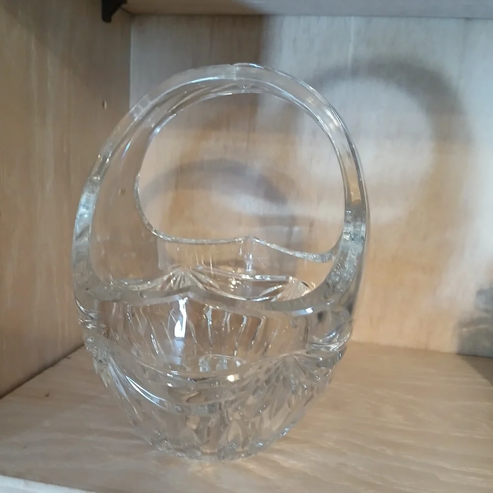 Vintage Basket with Handle, Candy Dish, Easter